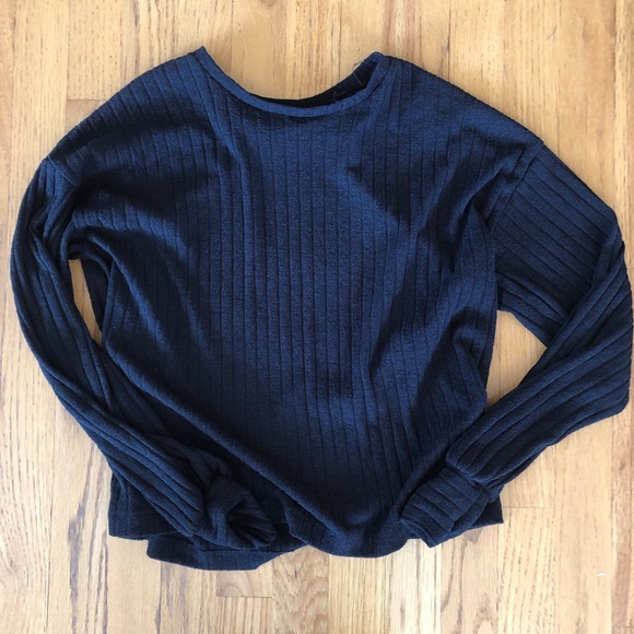 Black long sleeve ZARA sweater - Picture 1 of 3